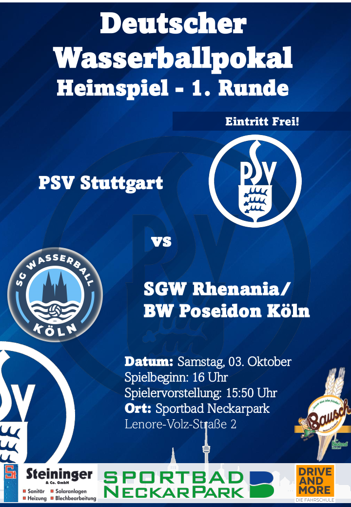 Deutscher Wasserballpokal Heimspiel - 1. Runde